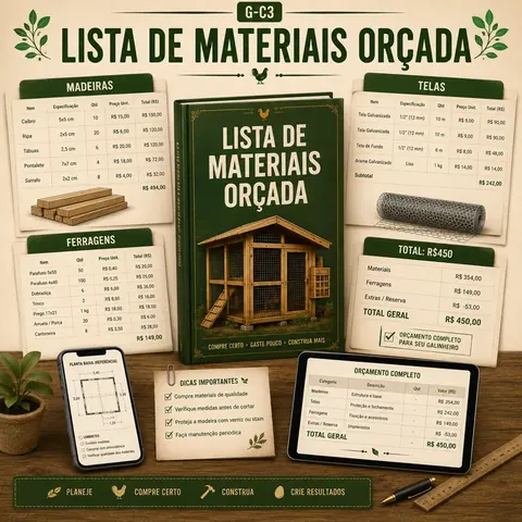 Lista de materiais já orçada