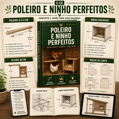 Poleiro e ninho nas medidas certas