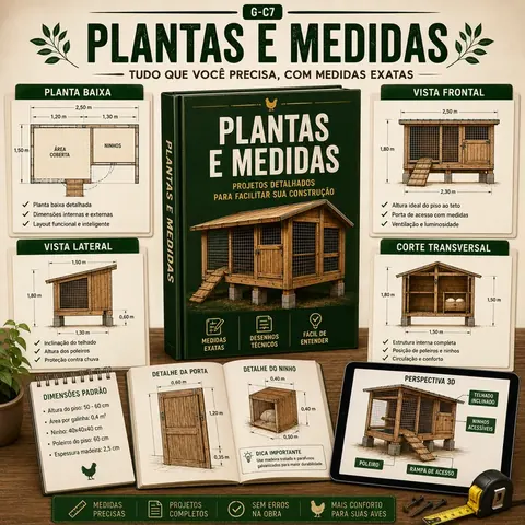 Todas as plantas com as medidas exatas