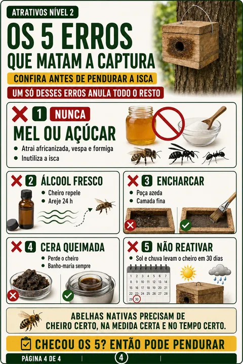 Os 5 erros que matam a captura