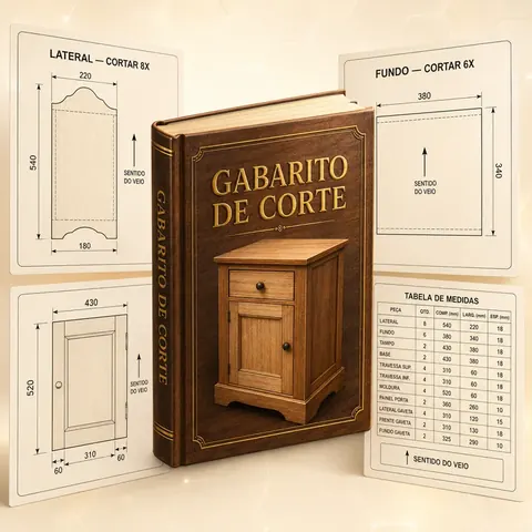 Gabarito de corte em PDF